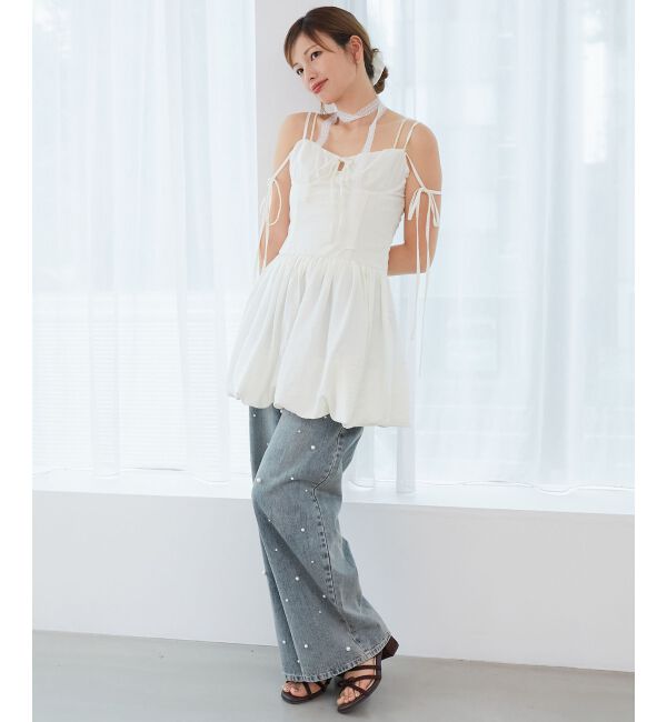 【マジェスティックレゴン/MAJESTIC LEGON】 レースチョーカーセットバルーンミニワンピ