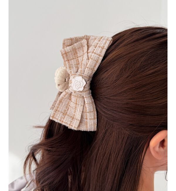 モテ系メンズファッション|【マジェスティックレゴン/MAJESTIC LEGON】 モチーフ付きツイードバレッタ