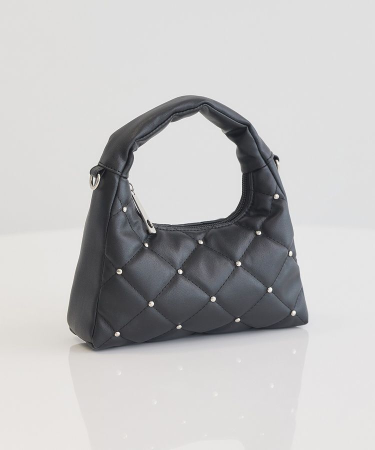 【アースミュージックアンドエコロジー/earth music&ecology】 スタッズキルトバッグ