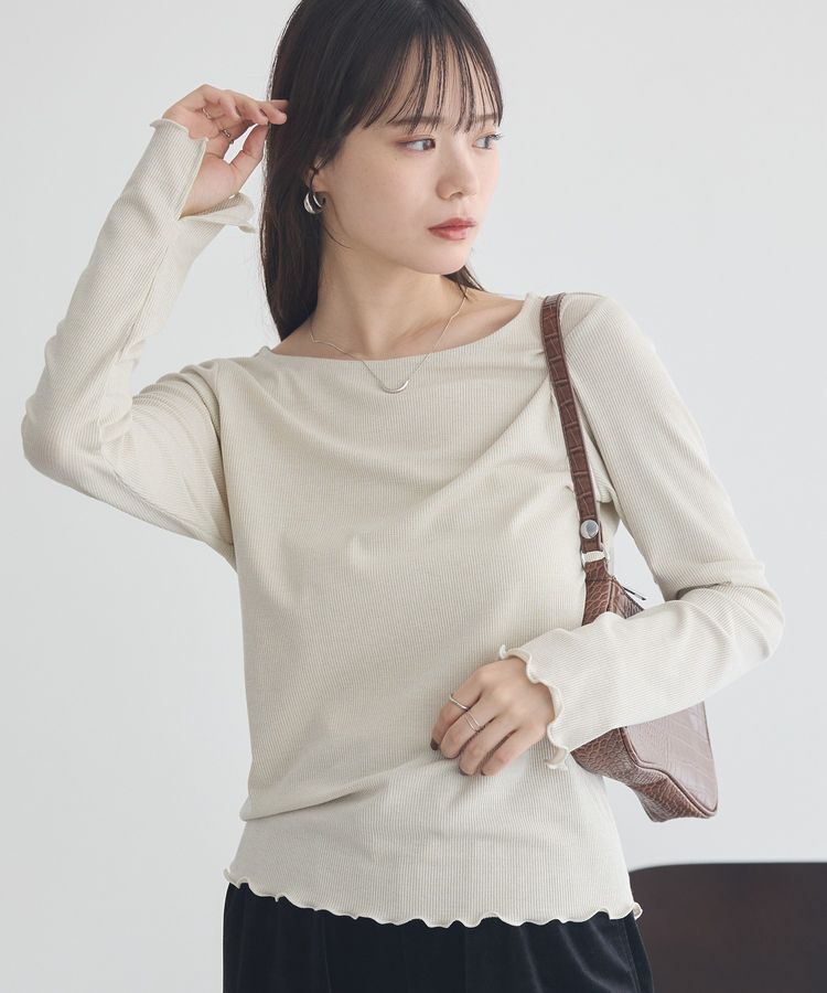 人気メンズファッション|【アースミュージックアンドエコロジー/earth music&ecology】 ラメテレコボートネックプルオーバー