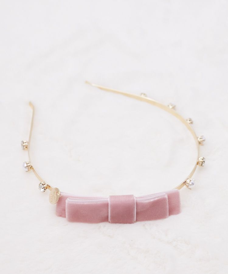 ファッションメンズお薦め|【メゾンドフルール/Maison de FLEUR】 ベロアビジューカチューシャ