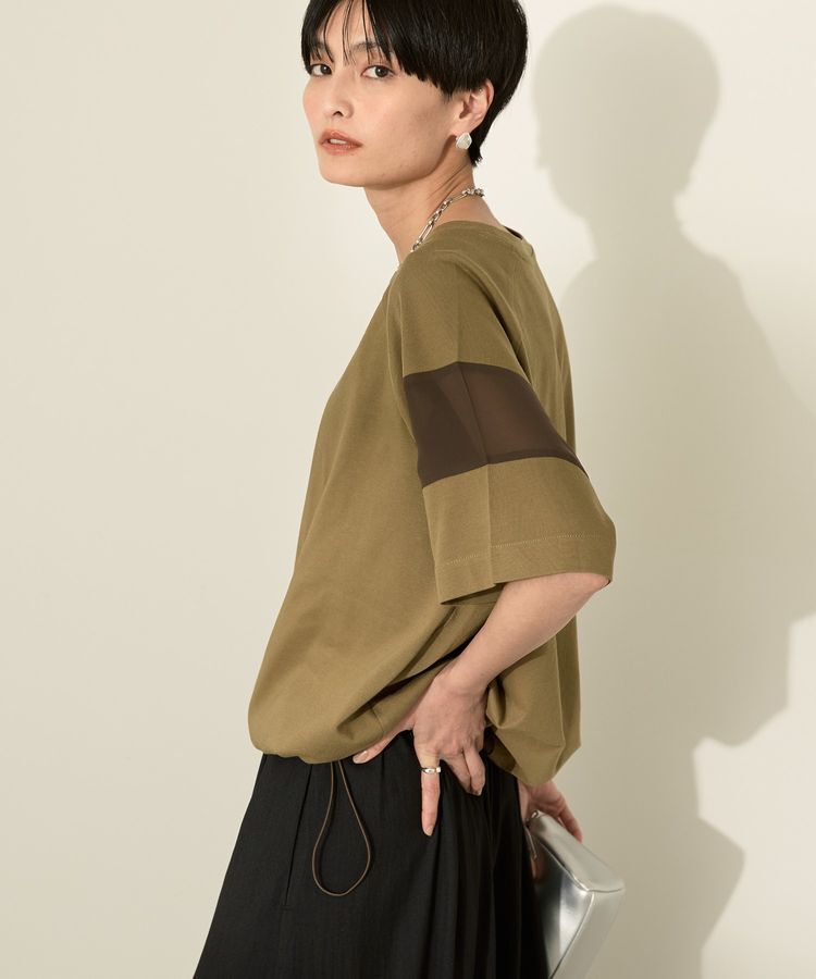 メンズファッションなら|【アメリカン　ホリック/AMERICAN HOLIC】 異素材ライン切替プルオーバー