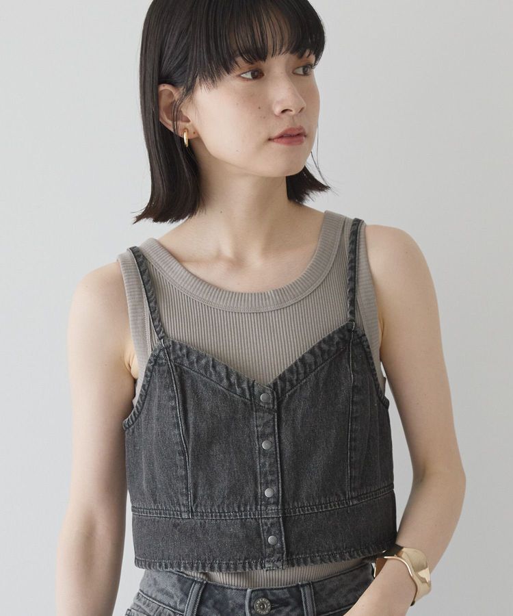 メンズファッションなら|【アメリカン　ホリック/AMERICAN HOLIC】 デニムキャミビスチェ