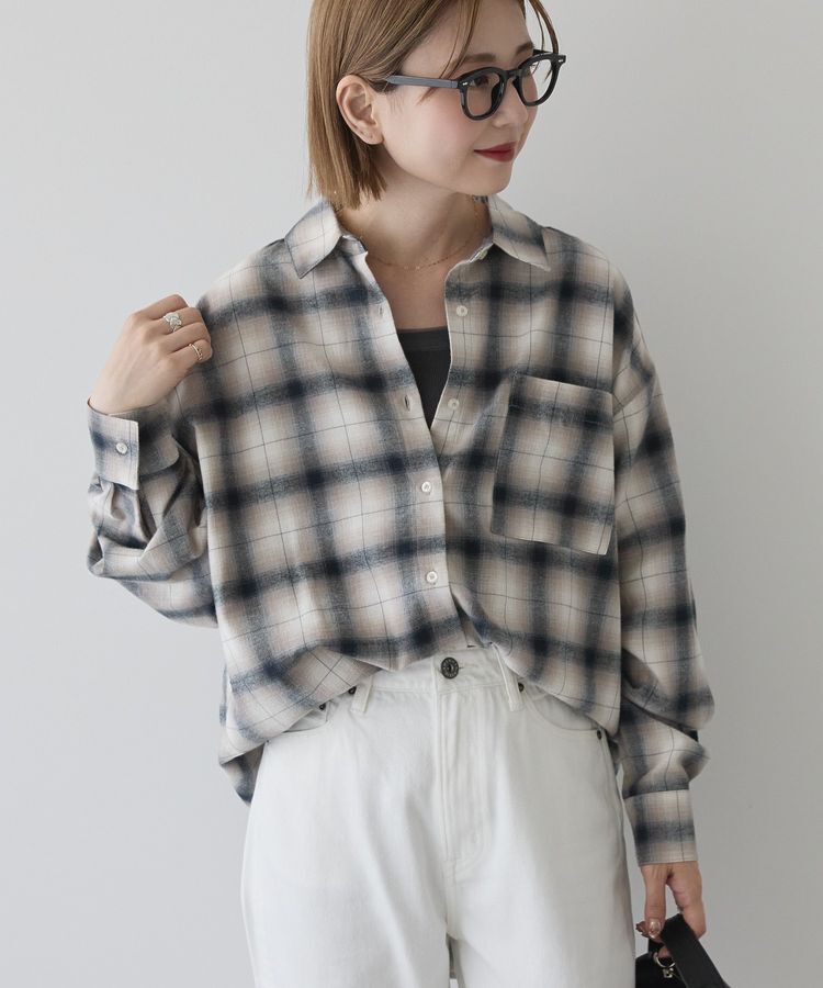 【アメリカン　ホリック/AMERICAN HOLIC】 ビエラ起毛チェックシャツ