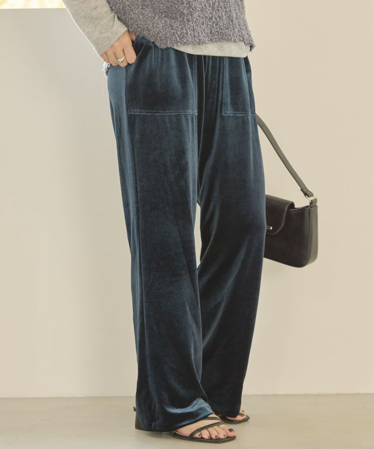 【アメリカン　ホリック/AMERICAN HOLIC】 ベイカーベロアパンツ