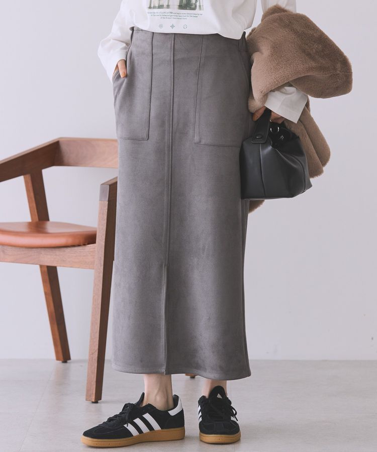 【アメリカン　ホリック/AMERICAN HOLIC】 ヌバック調スカート