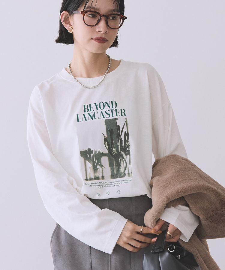人気ファッションメンズ|【アメリカン　ホリック/AMERICAN HOLIC】 BOTANICAL PHOTO ロングTシャツ/チュニック
