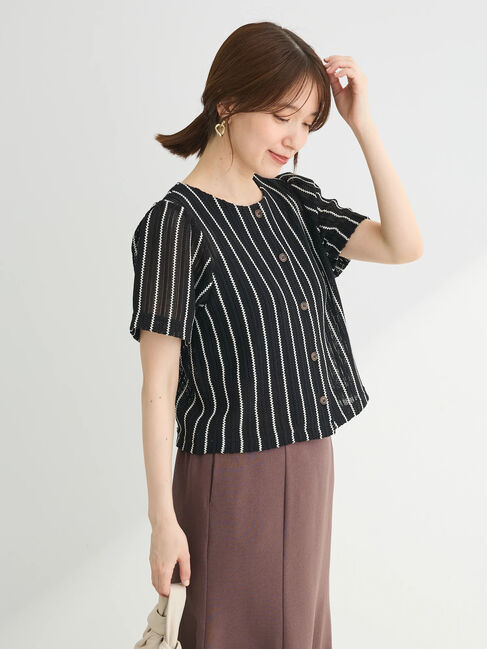 【グリーン　パークス/Green Parks】 ラッセルレースカットプルオーバー