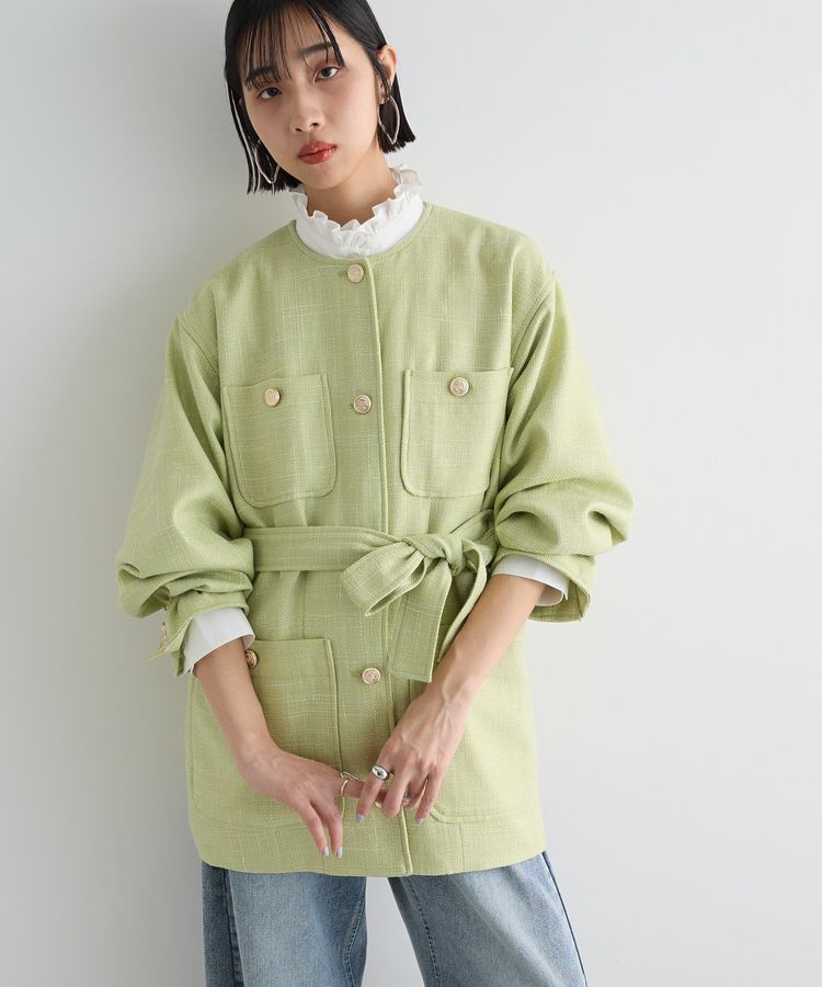 メンズファッションオススメ|【グリーン パークス/Green Parks】 ツィードミディ丈ジャケット