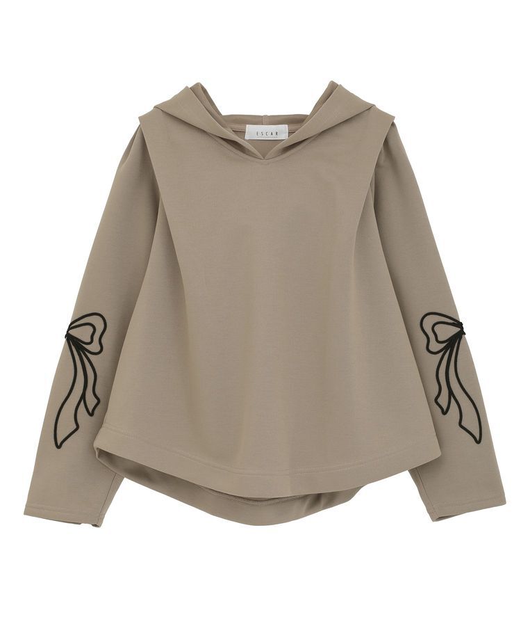 ファッションメンズなら|【グリーン　パークス/Green Parks】 ■ESCAR リボンコード刺繍フーディ