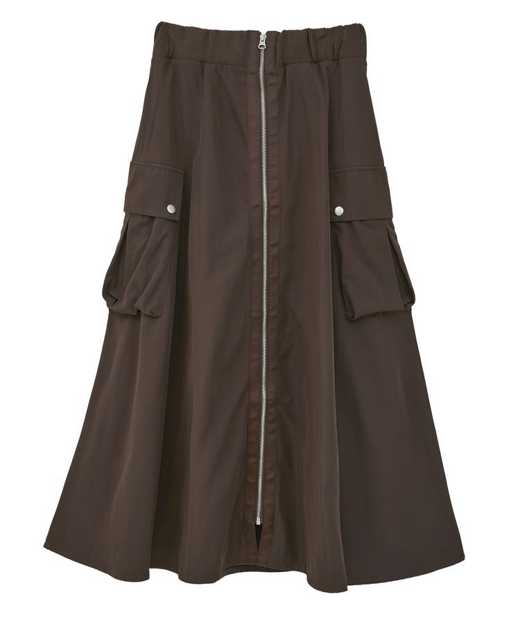 【グリーン　パークス/Green Parks】 ・SUGAR SPOON ミリタリーフレアスカート