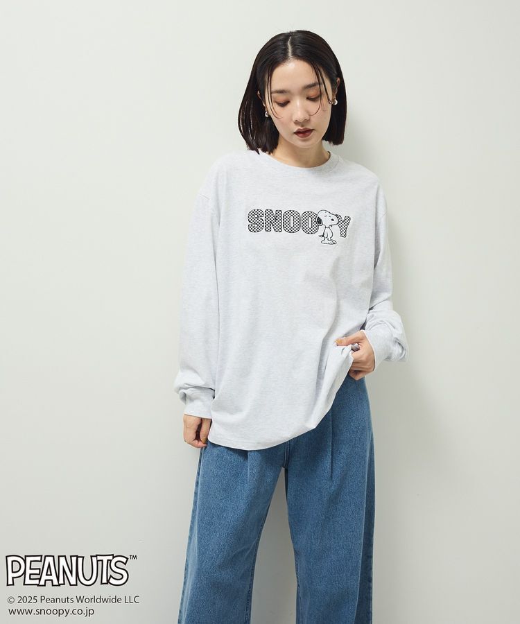 モテ系ファッションメンズ|【グリーン　パークス/Green Parks】 ■PEANUTS クロスステッチロンTEE