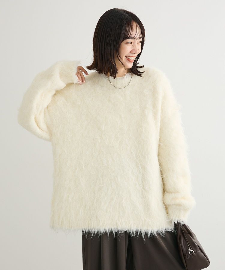 【グリーン　パークス/Green Parks】 ・swing by 2wayロング起毛カーディガン