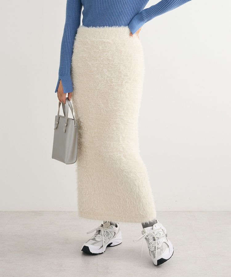 【グリーン　パークス/Green Parks】 シャギーニットスカート