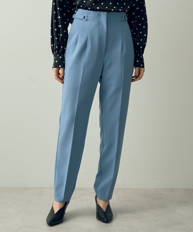 【イェッカ　ヴェッカ/YECCA VECCA】 サイドベルテッドテーパードパンツ