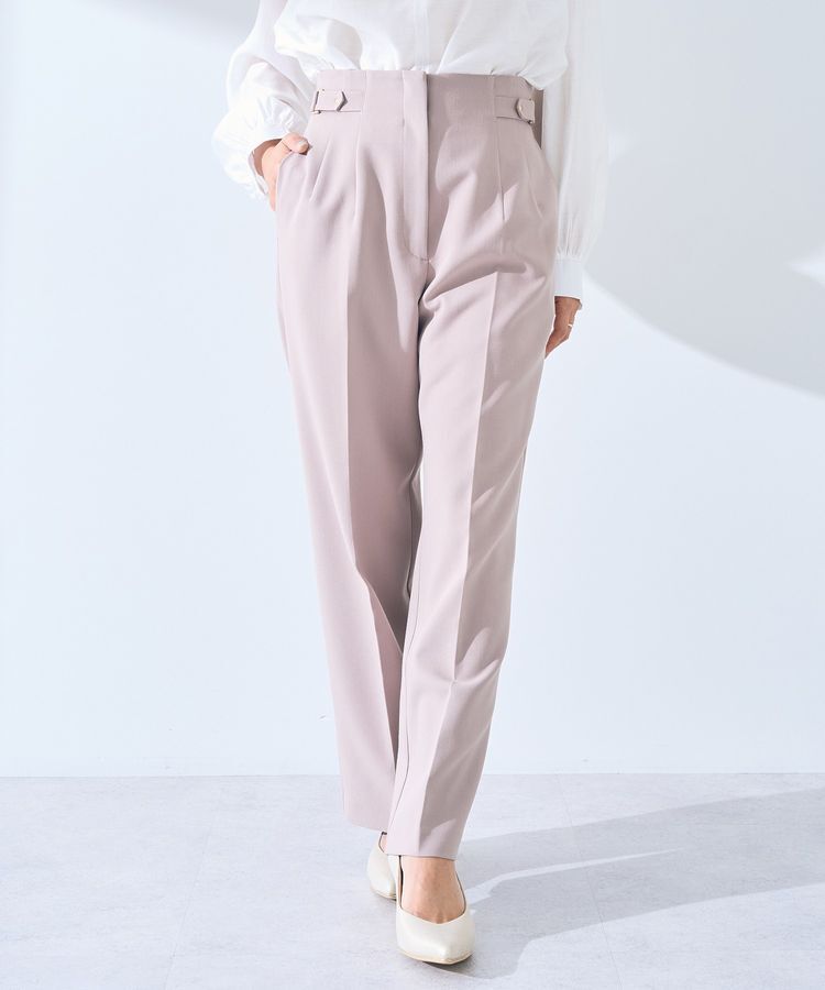 【イェッカ　ヴェッカ/YECCA VECCA】 サイドベルテッドハイウエストパンツ