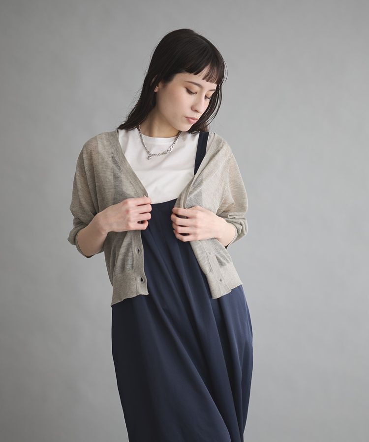 【ガレージ　オブ　グッド　クロージング/GARAGE OF GOOD CLOTHING】 シアーVネックカーディガン