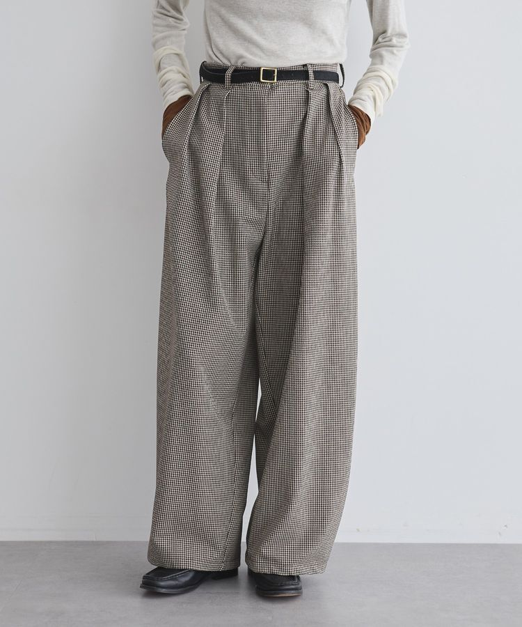 【ガレージ　オブ　グッド　クロージング/GARAGE OF GOOD CLOTHING】 チェックワイドバレルパンツ