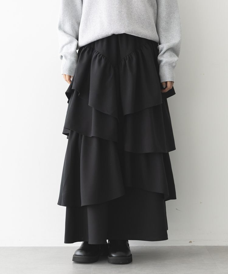 【ガレージ　オブ　グッド　クロージング/GARAGE OF GOOD CLOTHING】 ムジランダムティアードフリルスカート