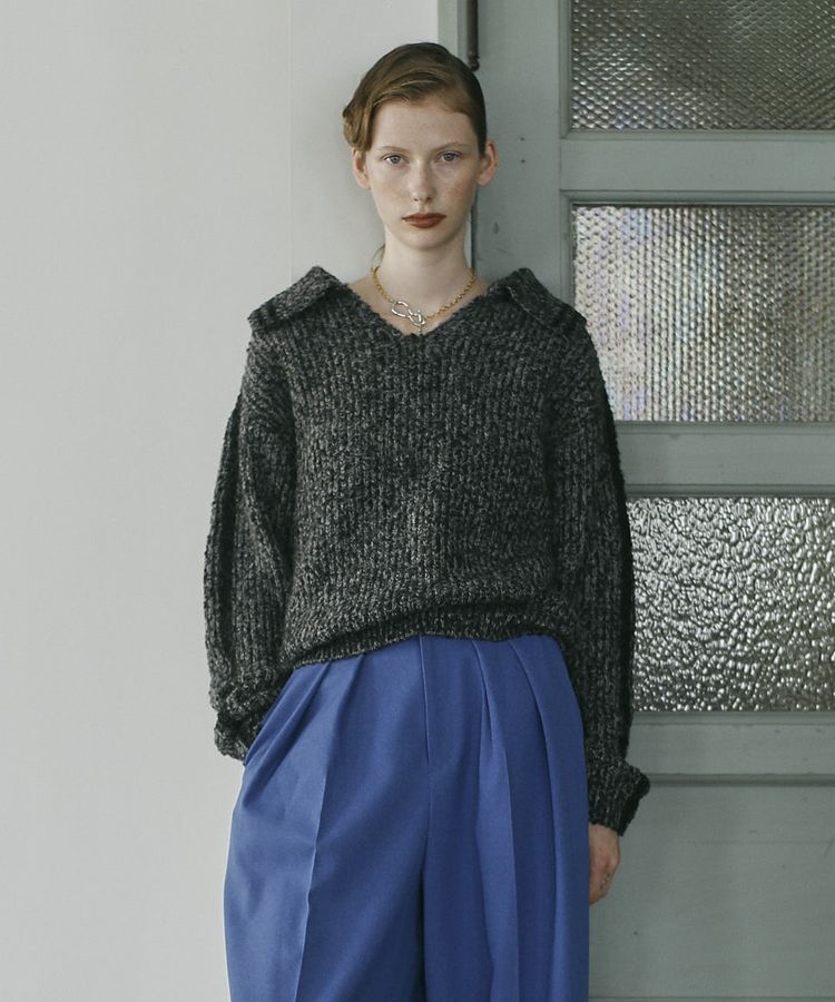 【ガレージ　オブ　グッド　クロージング/GARAGE OF GOOD CLOTHING】 襟付モヘアニットプルオーバー