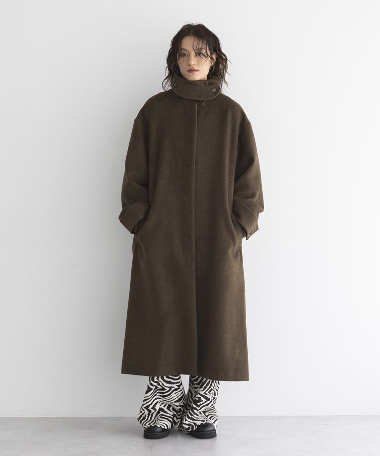 人気メンズファッション|【ガレージ オブ グッド クロージング/GARAGE OF GOOD CLOTHING】 無地ウール混スタンドカラーロングコート