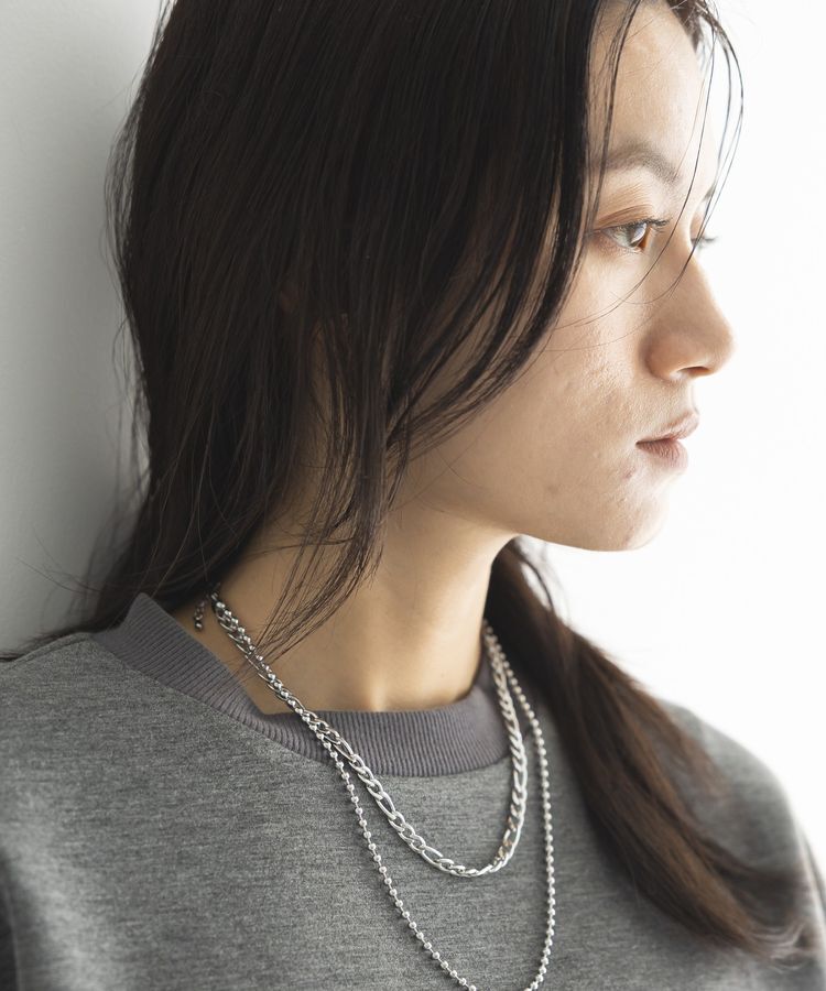 【ガレージ　オブ　グッド　クロージング/GARAGE OF GOOD CLOTHING】 STAINLESSボールチェーン２連ネックレス