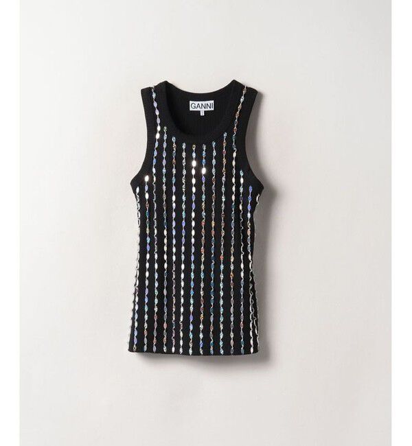 メンズファッションオススメ|【アルアバイル/allureville】 【GANNI(ガニー)】 BEADED TOP