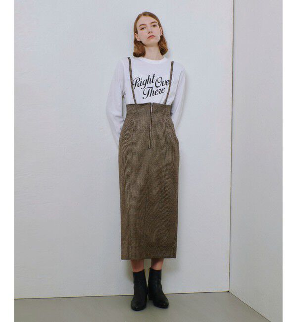 シルクネップヘリンボーン オールインワン ワンピース（23区）｜ルミネ