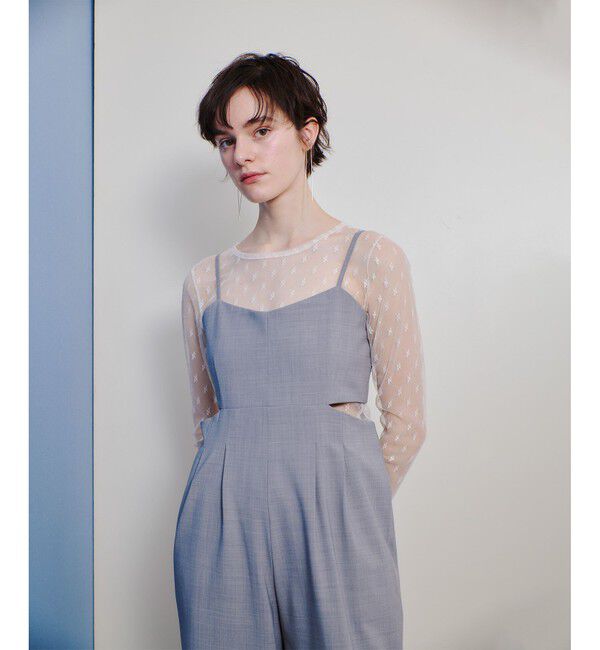 メンズファッションなら|【アルアバイル/allureville】 幾何柄チュールトップス