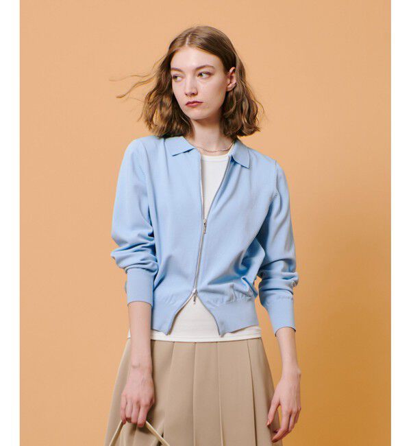 ファッションメンズお薦め|【アルアバイル/allureville】 布帛コンビニットブルゾン