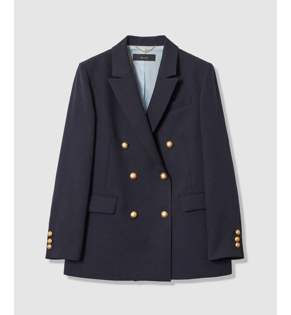 モテ系メンズファッション|【アルアバイル/allureville】 マットクロスダブルジャケット