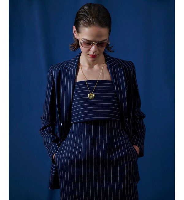 メンズファッションの一押し|【アルアバイル/allureville】 リネンストライプダブルジャケット