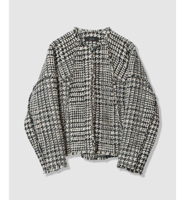 人気メンズファッション|【アルアバイル/allureville】 ハウンドトゥースブロッキングジャケット