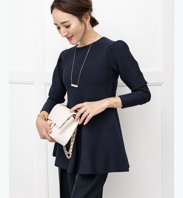 バイカラーポケットニットワンピース（FRAY I.D）｜ルミネの