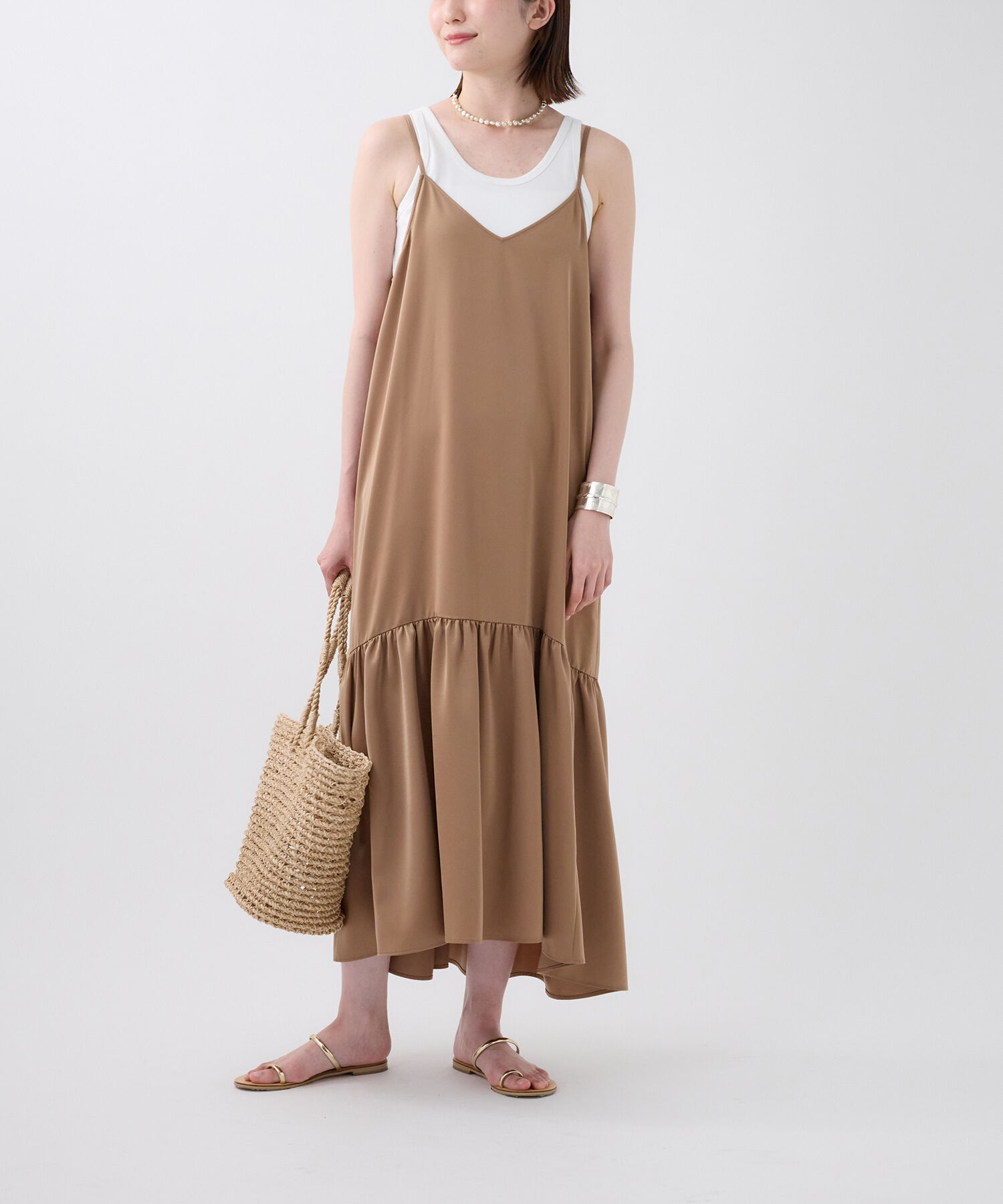 【バビロン/BABYLONE】 切り替えキャミドレス