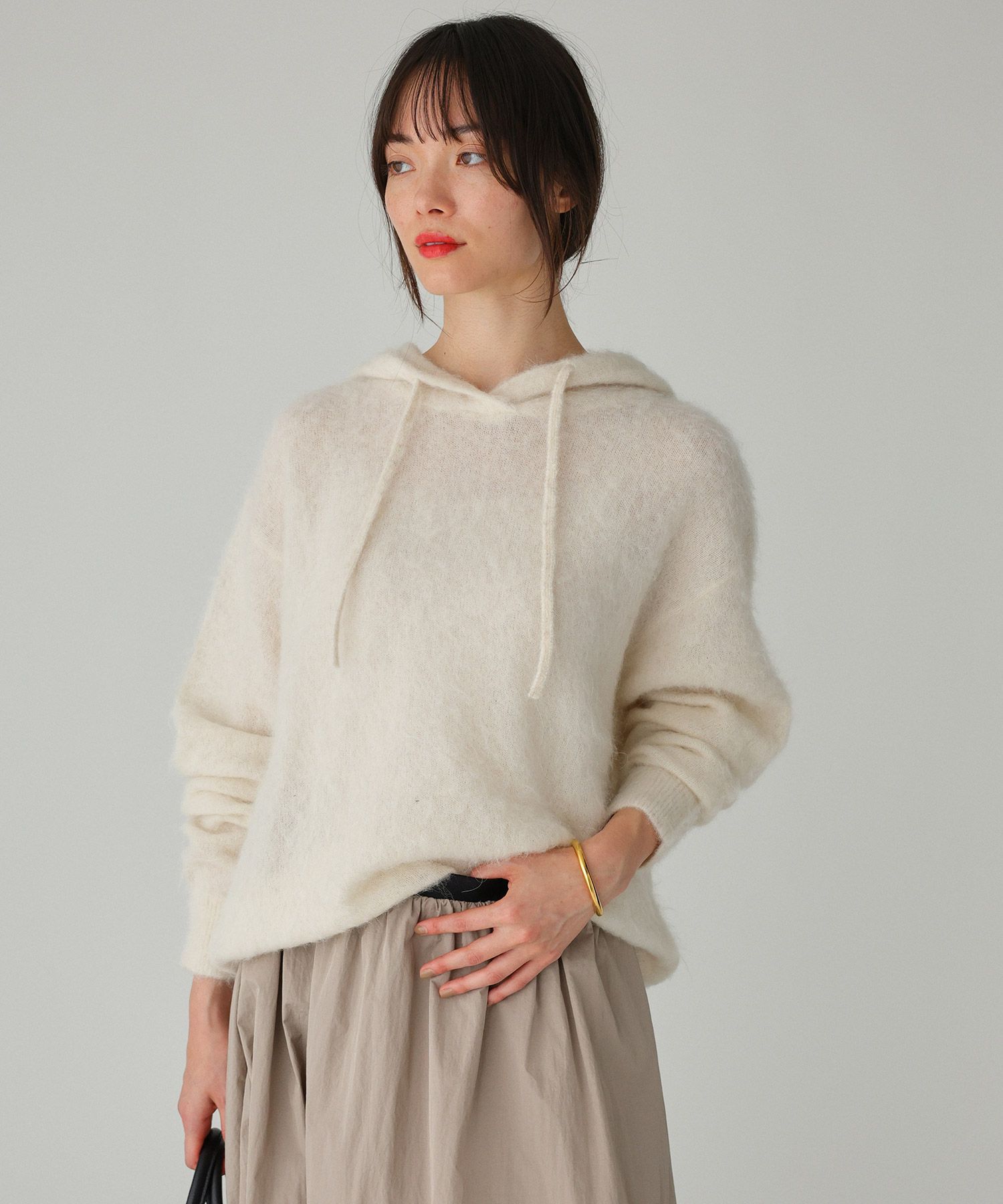 【バビロン/BABYLONE】 ラマニットパーカー