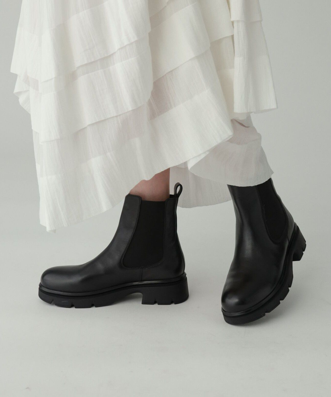 【バビロン/BABYLONE】 サイドゴアレザーブーツ