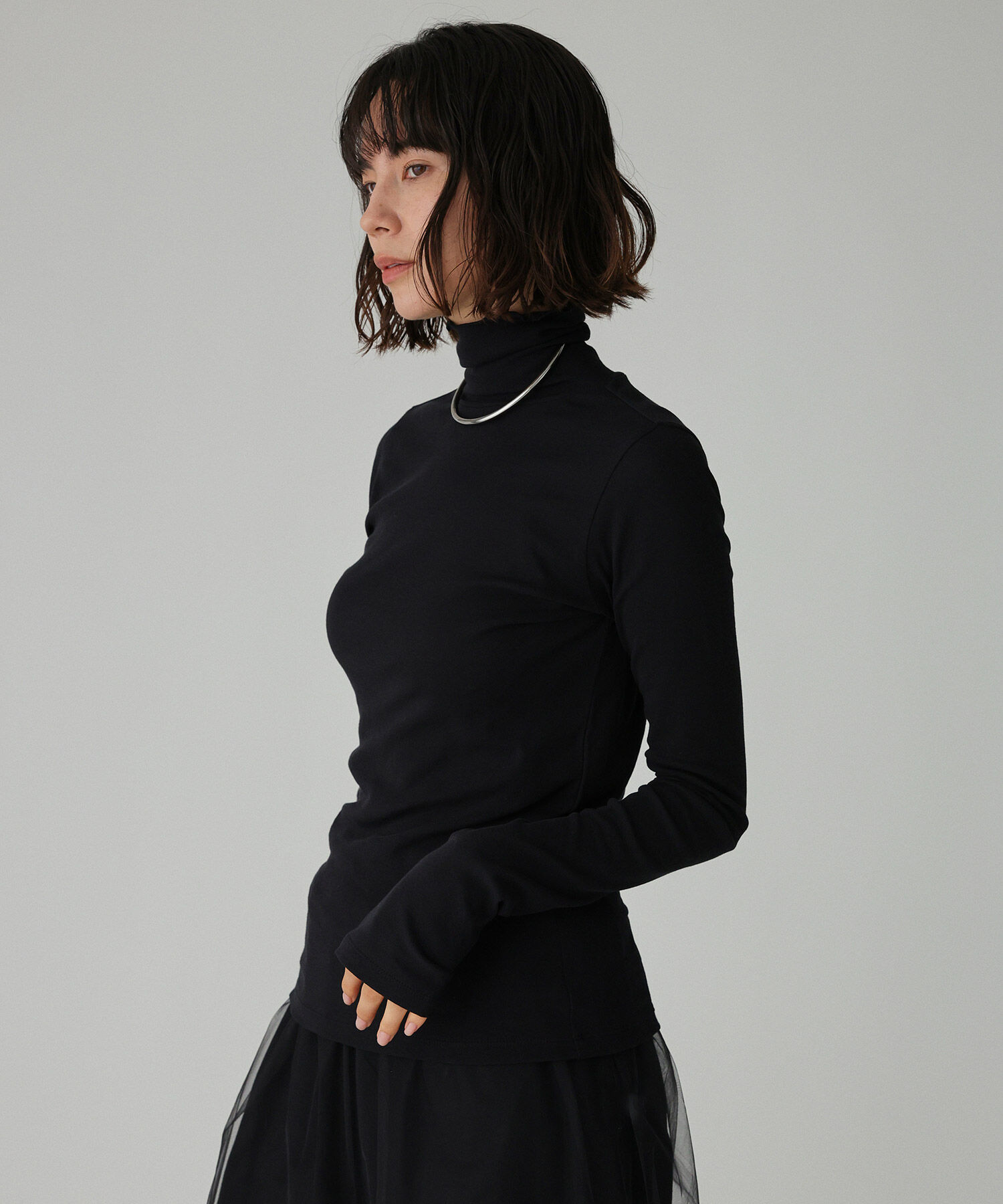 ファッションメンズなら|【バビロン/BABYLONE】 シアーフライスタートルネックプルオーバー