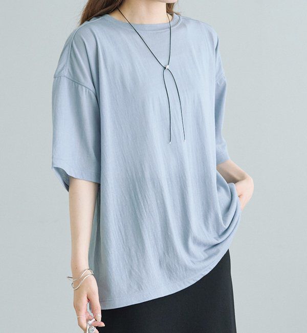 モテ系メンズファッション|【ピュアルセシン/PUAL CE CIN】 コットンナイロンシアーオーバーTシャツ