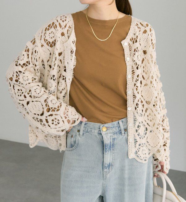 人気ファッションメンズ|【ピュアルセシン/PUAL CE CIN】 【25AW】カギ針編み風カーディガン