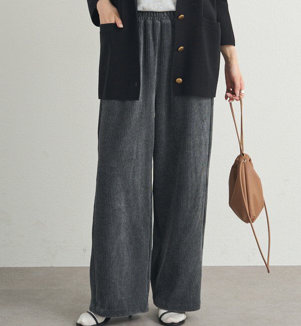 【ピュアルセシン/PUAL CE CIN】 ストレッチコールイージーパンツ