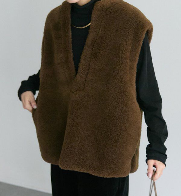 人気メンズファッション|【ピュアルセシン/PUAL CE CIN】 リサイクルボアベスト