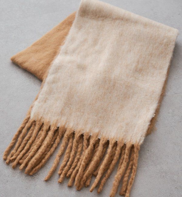 【ピュアルセシン/PUAL CE CIN】 バイカラーメランジマフラー