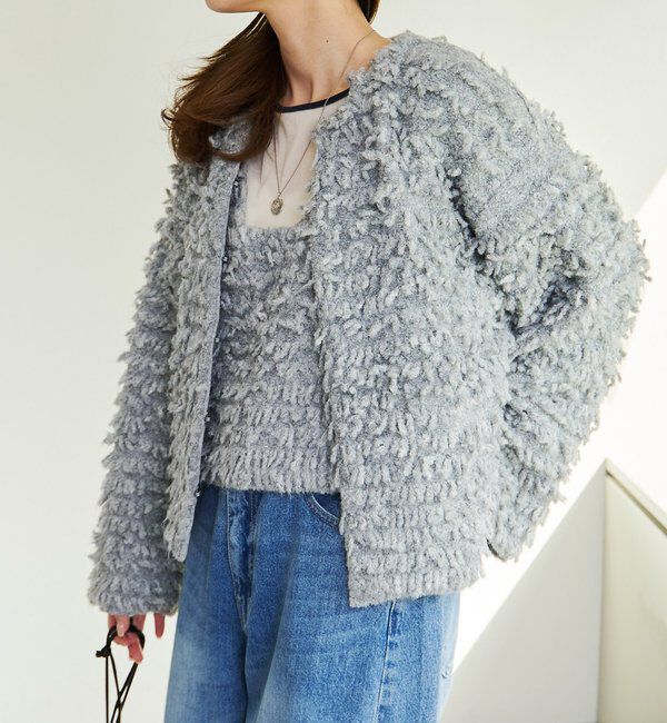 メンズファッションなら|【ピュアルセシン/PUAL CE CIN】 ループフリンジニットカーディガン