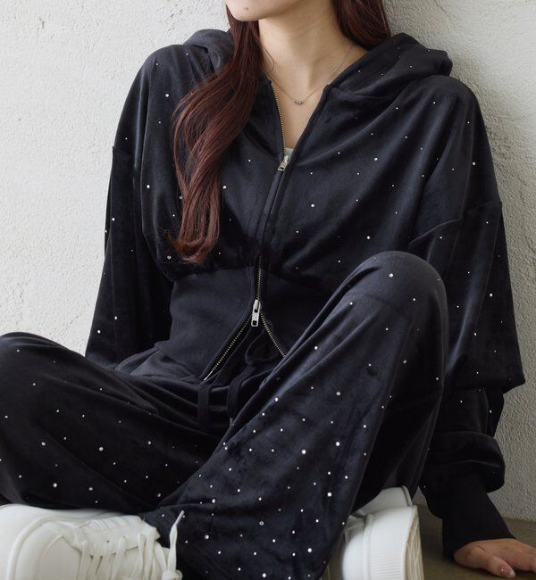 ファッションメンズお薦め|【ワンアフターアナザー　ナイスクラップ/one after another NICE CLAUP】 セットアップ対応／ビジューパーカー