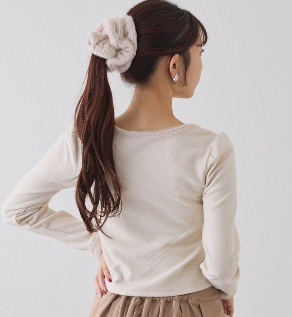 人気メンズファッション|【ワンアフターアナザー　ナイスクラップ/one after another NICE CLAUP】 フェザーシュシュ付きトップス