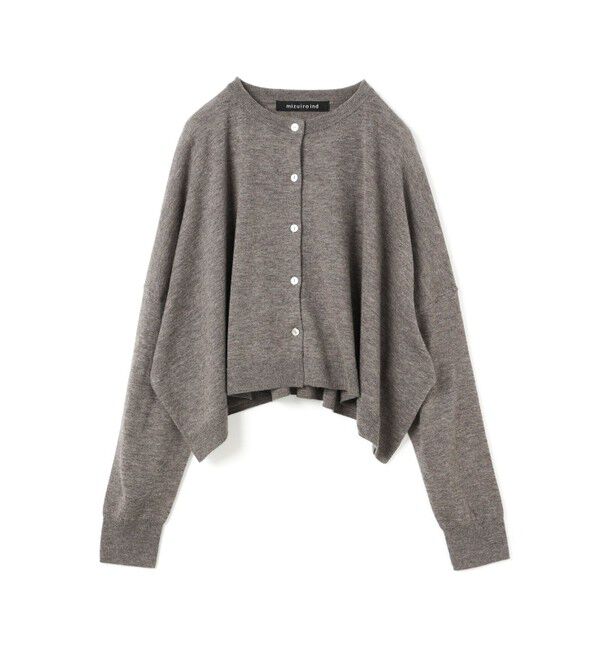 【マーコート/MARcourt】 mizuiro ind クルーネックショートカーディガン