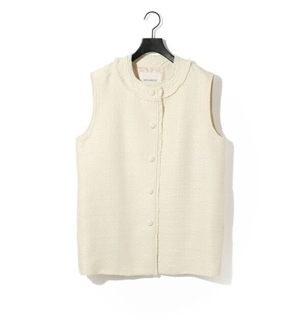 メンズファッションなら|【マーコート/MARcourt】 MIDIUMISOLID for Ladies ツイードクルーネックジレ