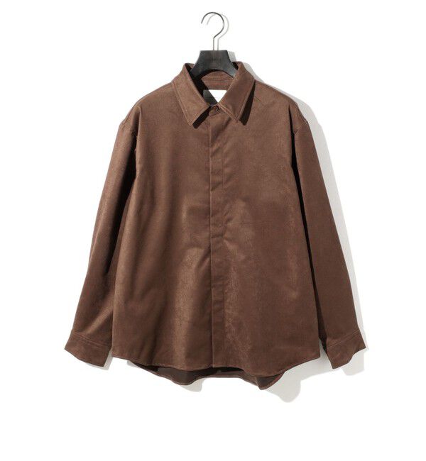 【マーコート/MARcourt】 MIDIUMISOLID Men’s スエードライクシャツ