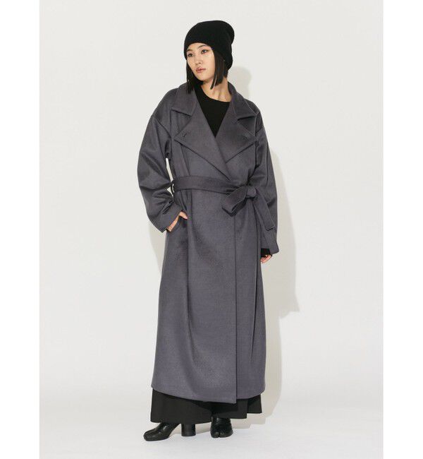 ファッションメンズお薦め|【マーコート/MARcourt】 MIDIUMISOLID for Ladies ベルト付ロングコート(MODE)